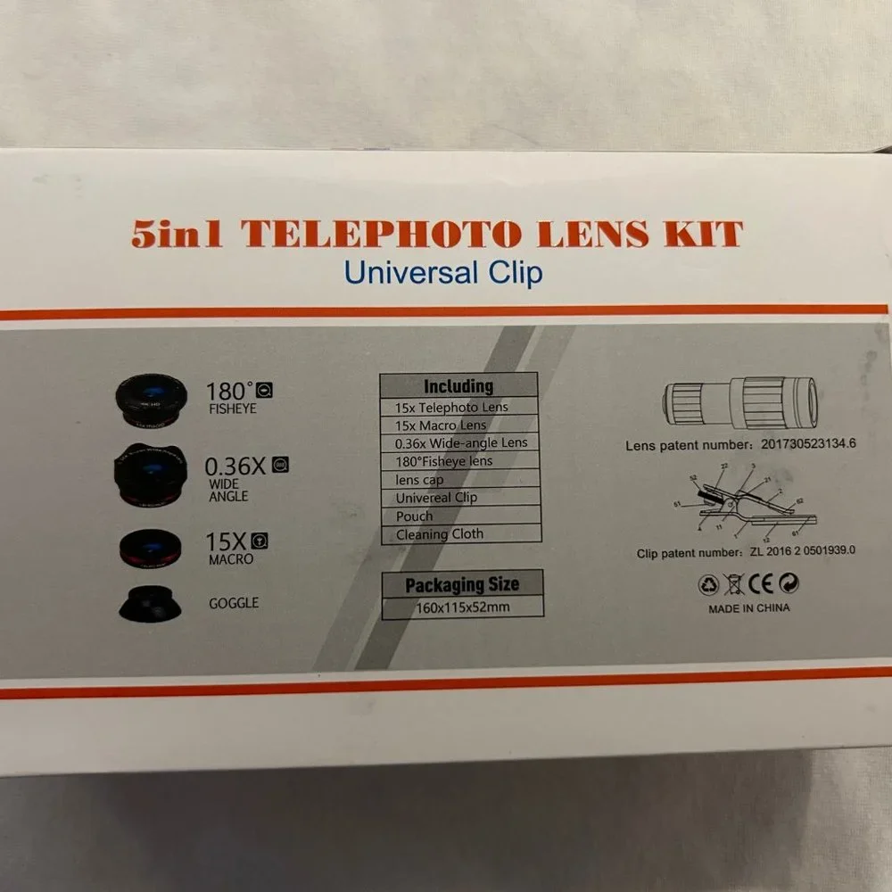 5 in 1 Telephoto Lens Kit Universal Kit
